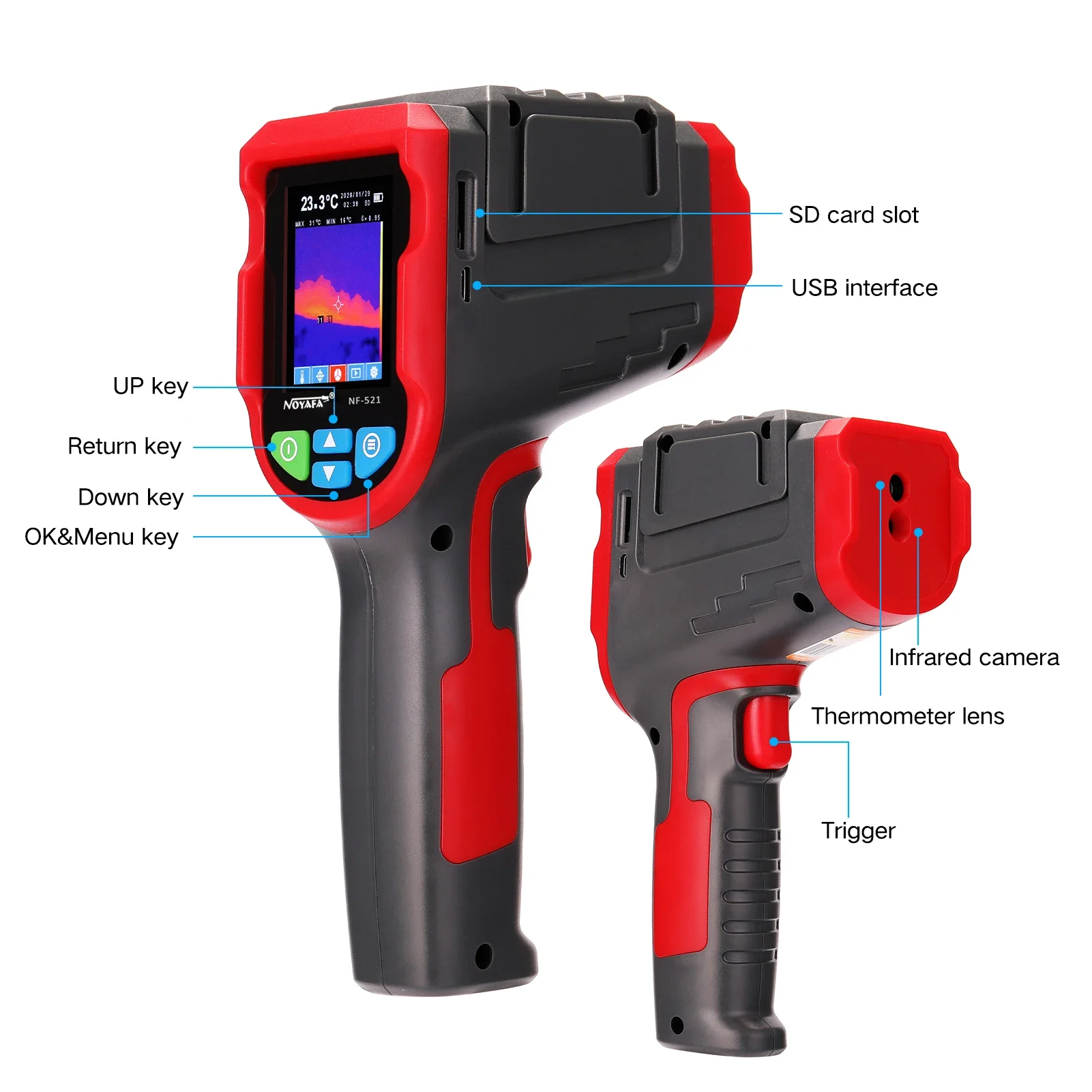 NF-521 El Tipi Kızılötesi Term - Nf 521 Thermal Imaging Camera incelemesi ve fiyatı